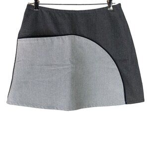 Texture XS Mini Skirt Gray A Line Zip Pockets Womens